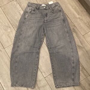 We The Free Gray Wide Leg Jeans